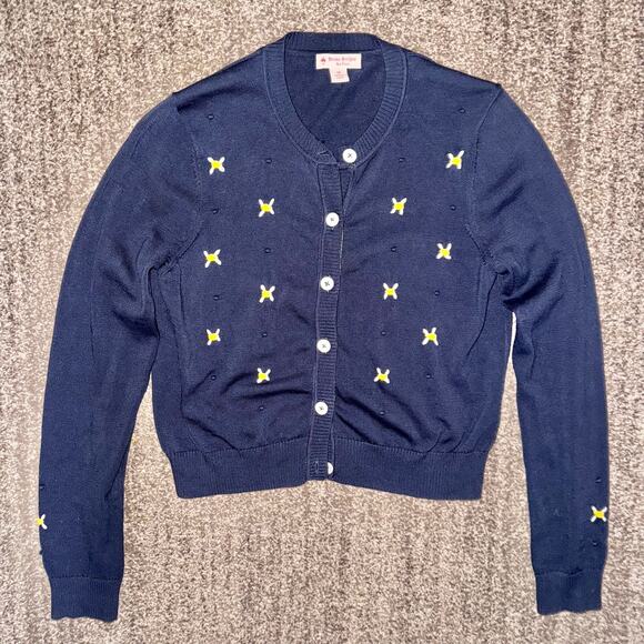 Brooks Brothers Red Fleece Vintage Bumblebee Embroidered Button Down Cardigan - Picture 4 of 9